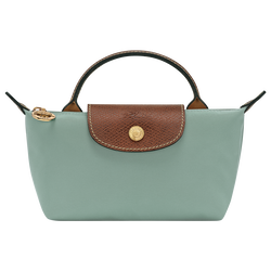 Le Pliage Original Pouch with handle , Celadon - Recycled canvas