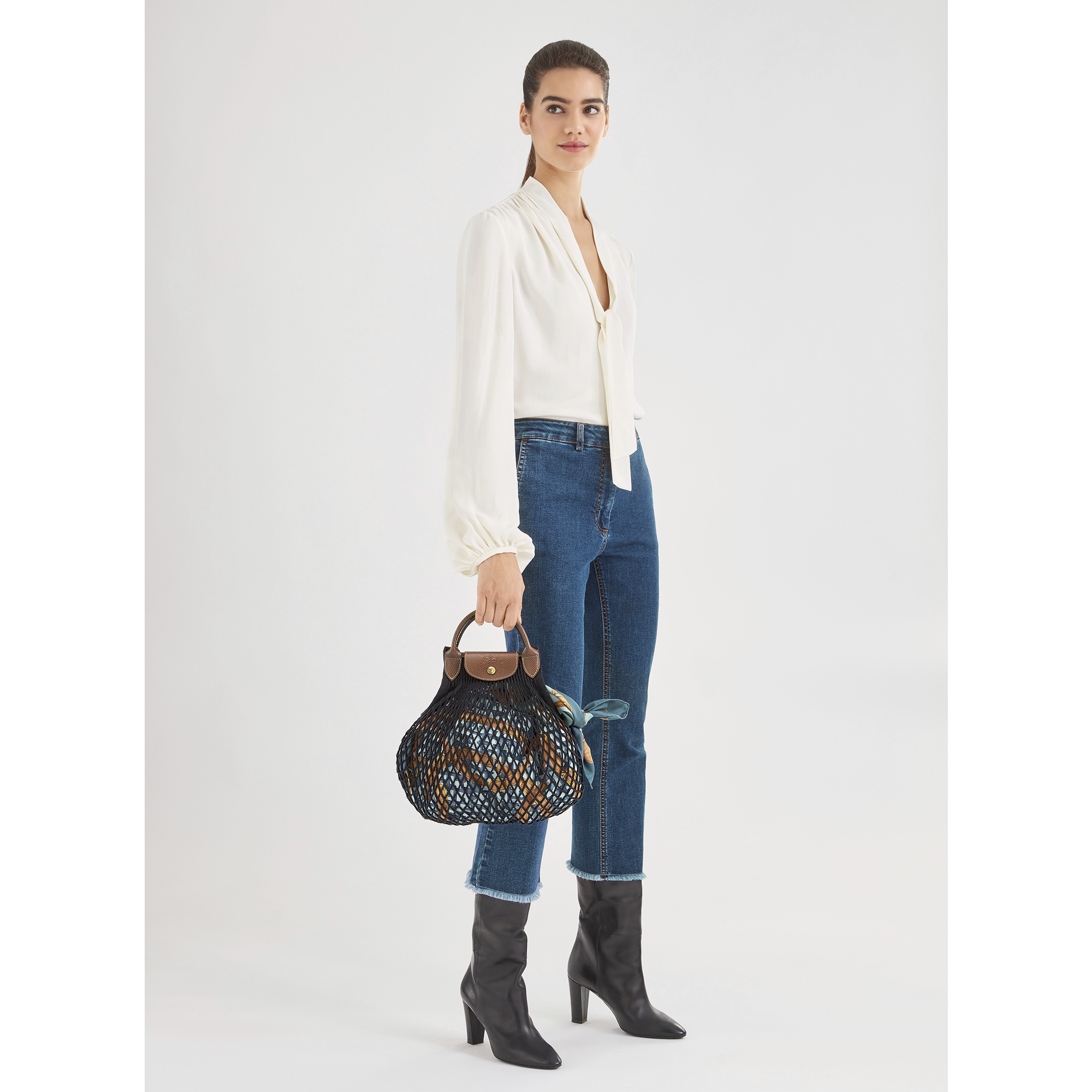 Sac porté main Le Pliage filet Kaki (10121HVH292) | Longchamp FR