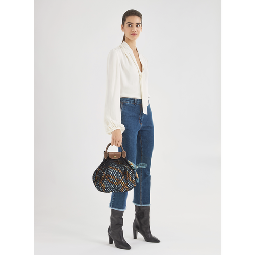 Top handle bag Le Pliage filet Khaki (10121HVH292) | Longchamp US