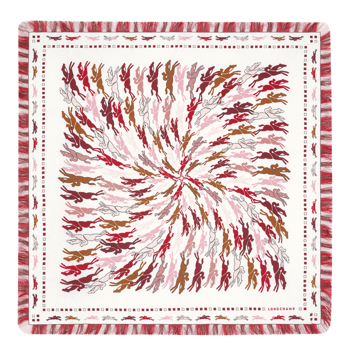 Fall-Winter 2022 Collection Silk scarf 70, Burgundy