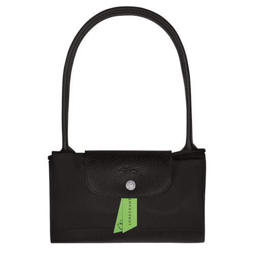 Longchamp Le Pliage - Cuir Crossbody Bag - Green In Black