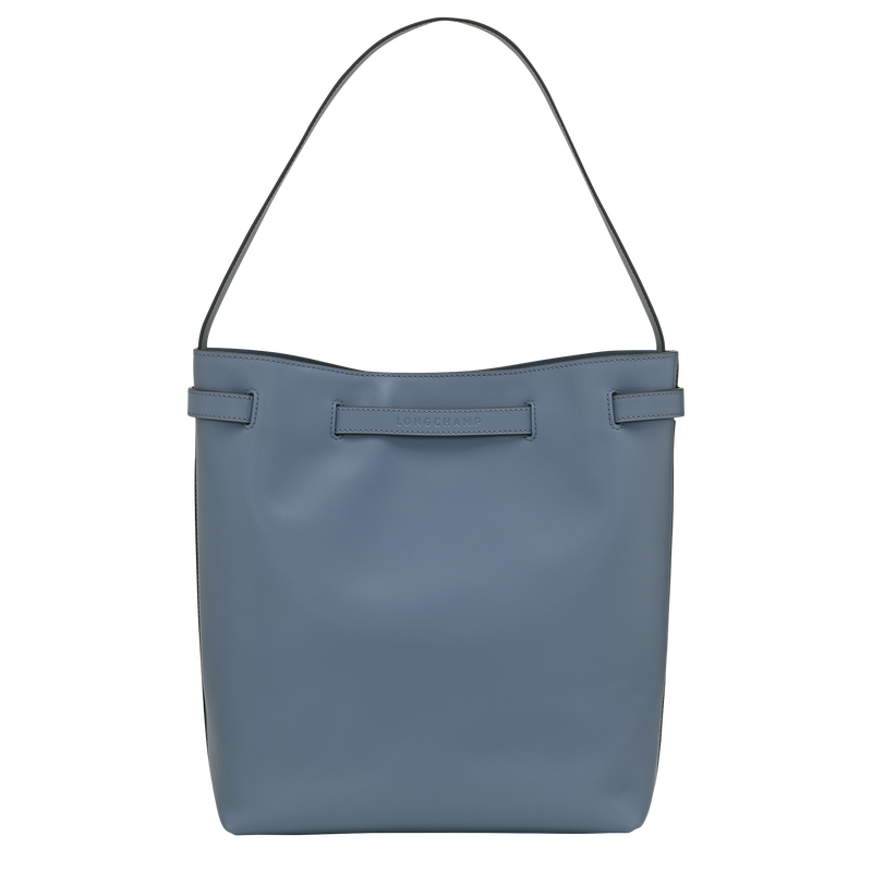 Le Smart L Shoulder bag , Slate - Leather  - View 4 of  6