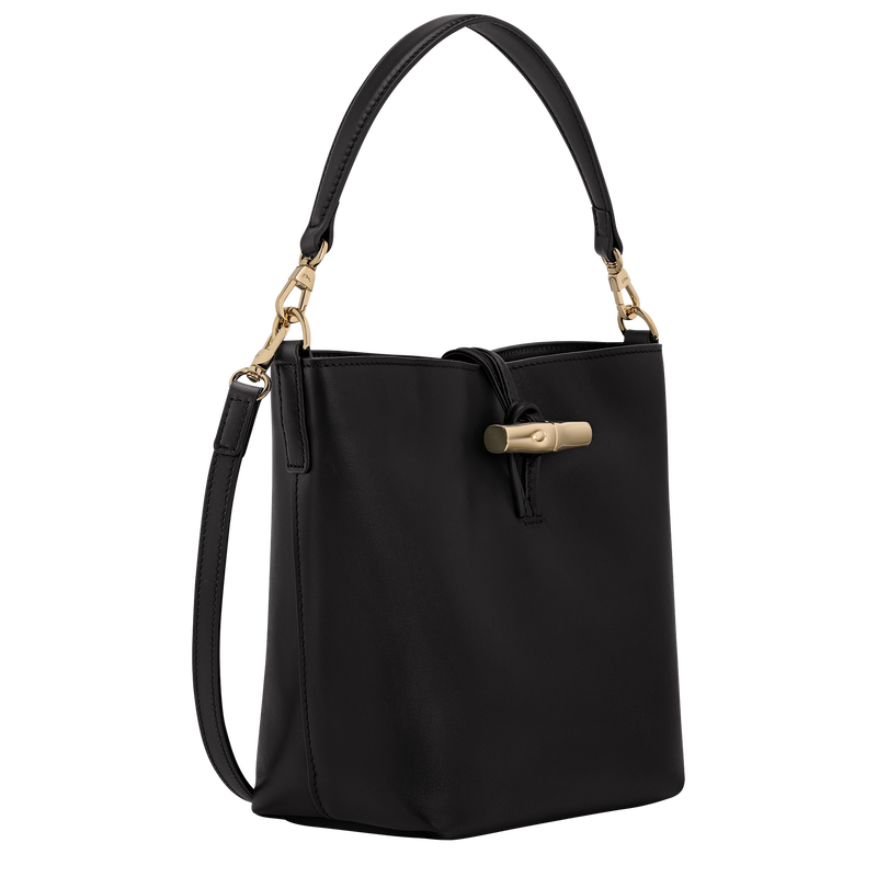 Le Roseau Buckettas XS , Zwart - Leder  - Weergave 3 van  6