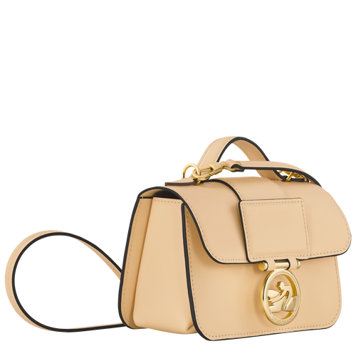 Box-Trot XS Crossbody bag , Straw - Leather - View 3 of  6