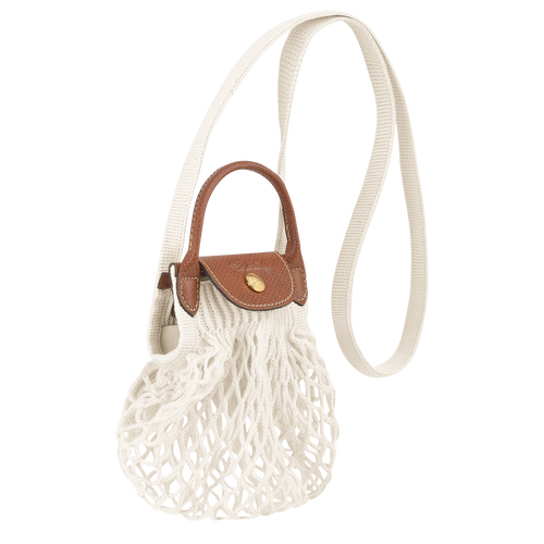 Le Pliage Filet XS Mesh bag , Ecru - Canvas - View 3 of  4