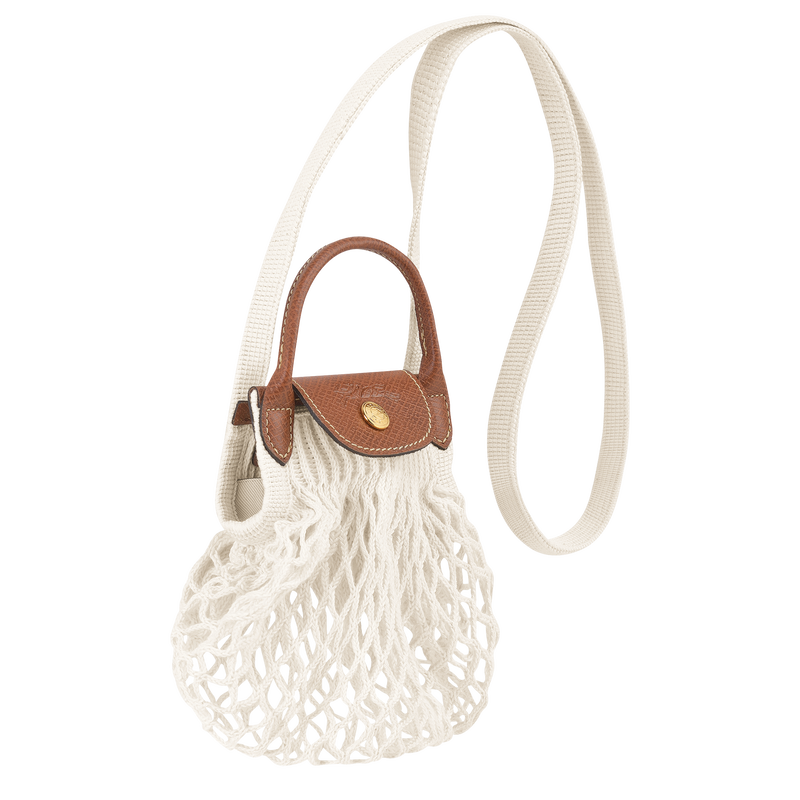 Le Pliage Filet XS Mesh bag , Ecru - Canvas  - View 3 of  4