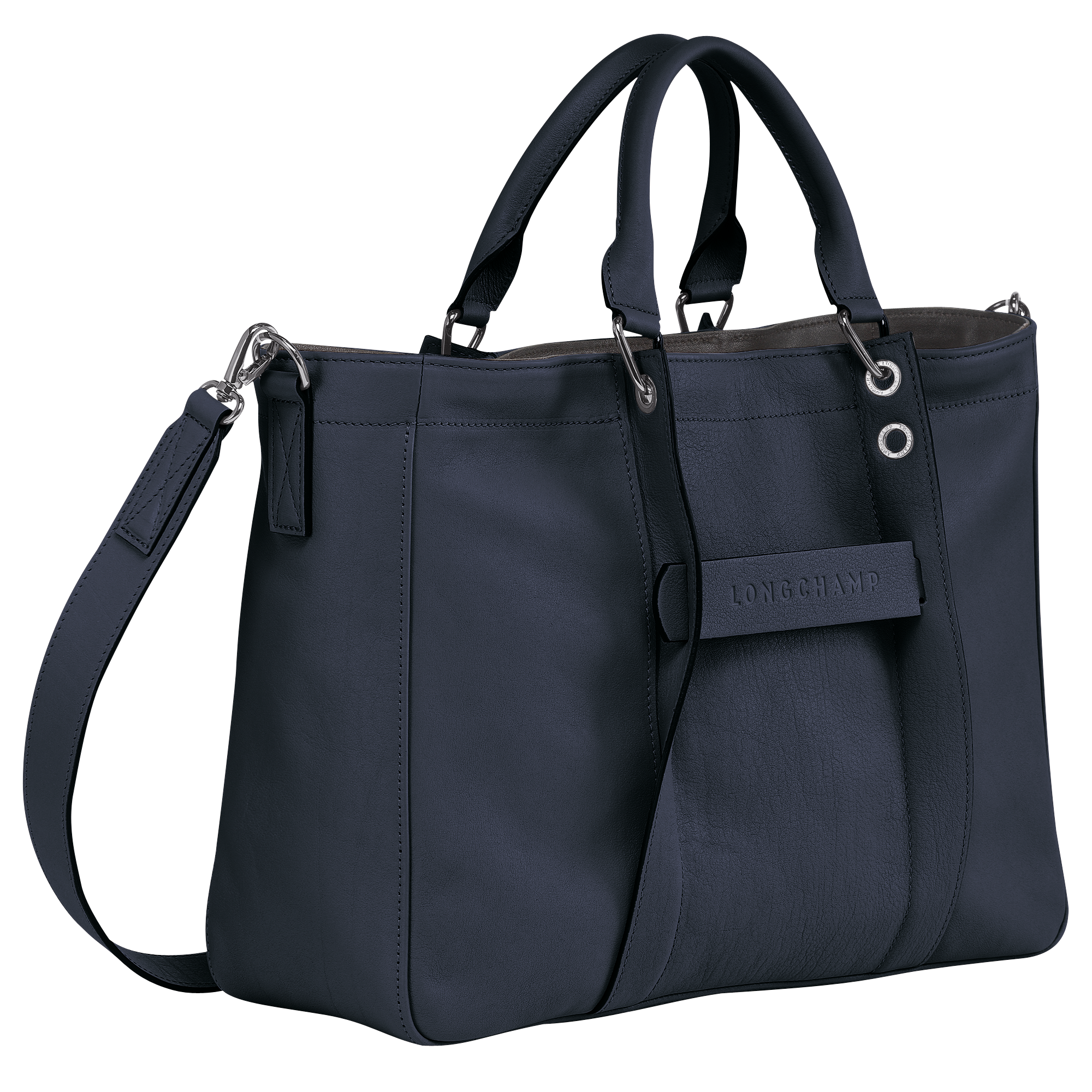 Longchamp blue leather bag clearance