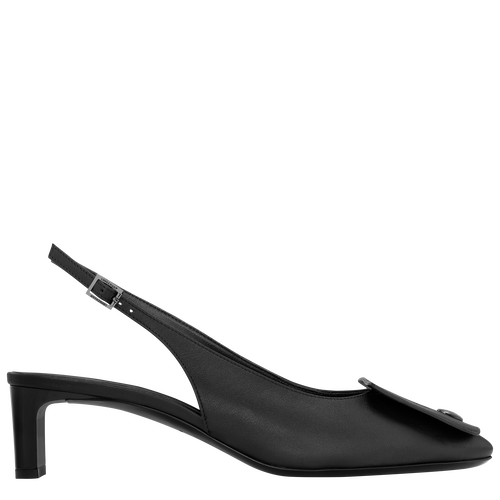 Le Pliage Xtra Slingback pumps , Black - Leather - View 1 of  5