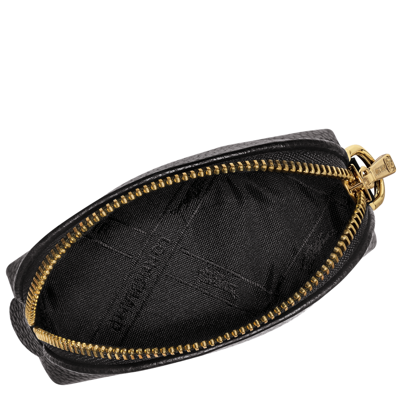 Le Foulonné Coin purse , Black - Leather  - View 3 of  4