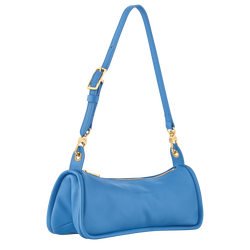 Looong M Shoulder bag , Azure - Leather