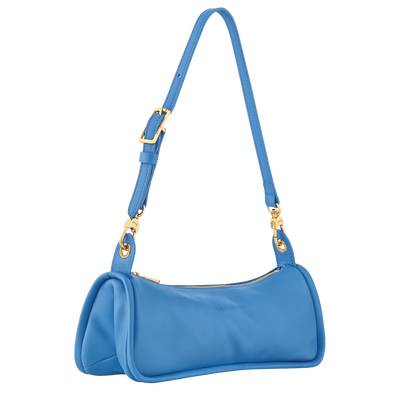 Looong M Shoulder bag , Azure - Leather