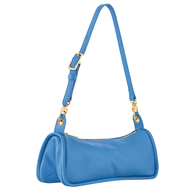 Looong Bolso de hombro M , Cuero - Azur  - Vista 2 de 5