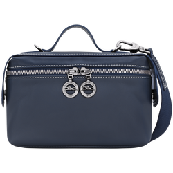Le Pliage Xtra XS Toolkit bag , Navy - Leather