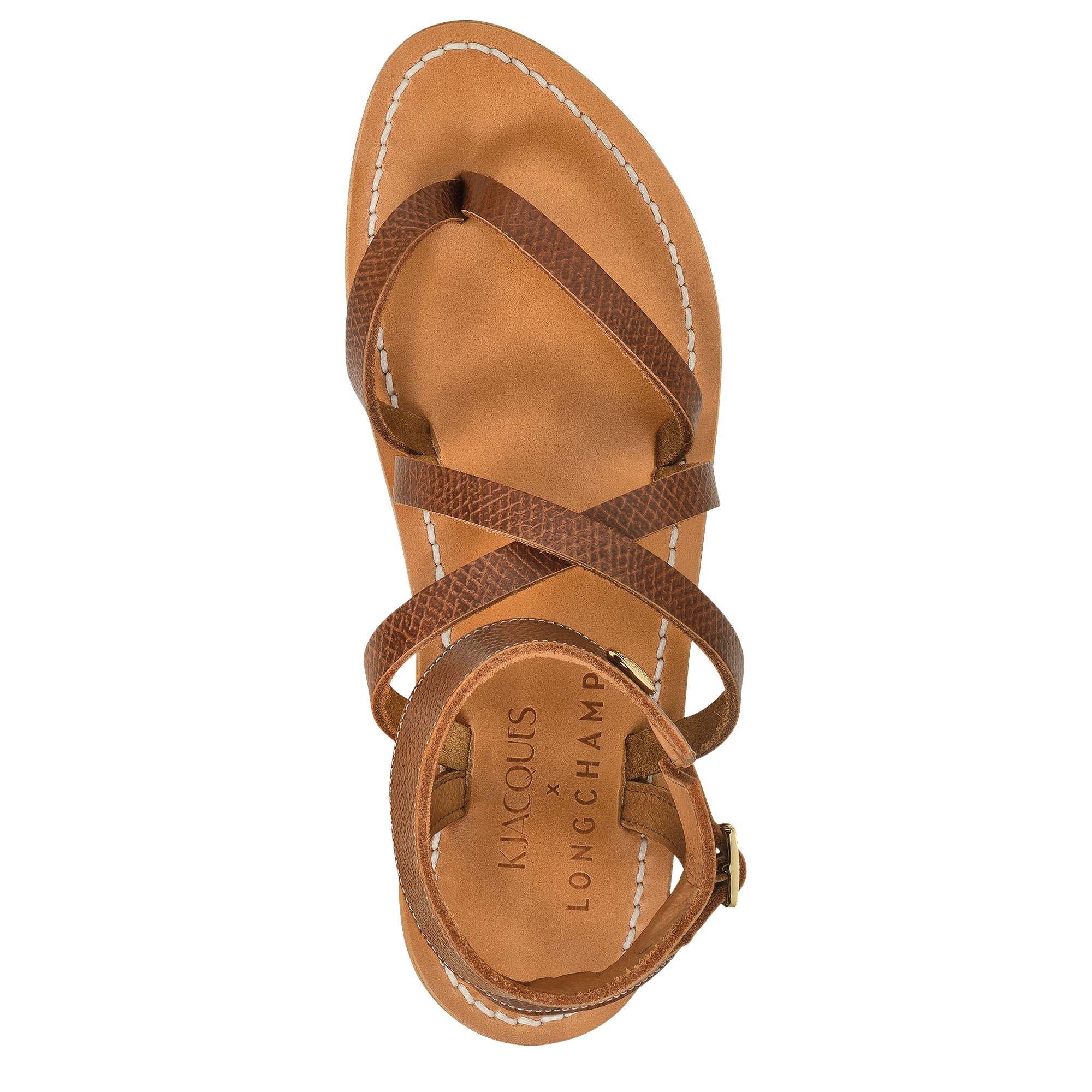 Longchamp x K.Jacques Sandals, Brown