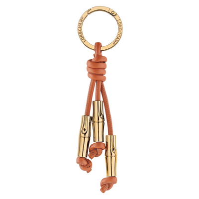Le Roseau Key ring , Bark - Leather