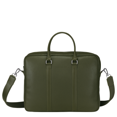 Le Foulonné Briefcase S, Khaki