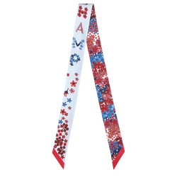 Collier de fleurs Zijden lint , Rood - Zijde