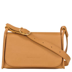 Le Foulonné M Crossbody bag , Walnut - Leather