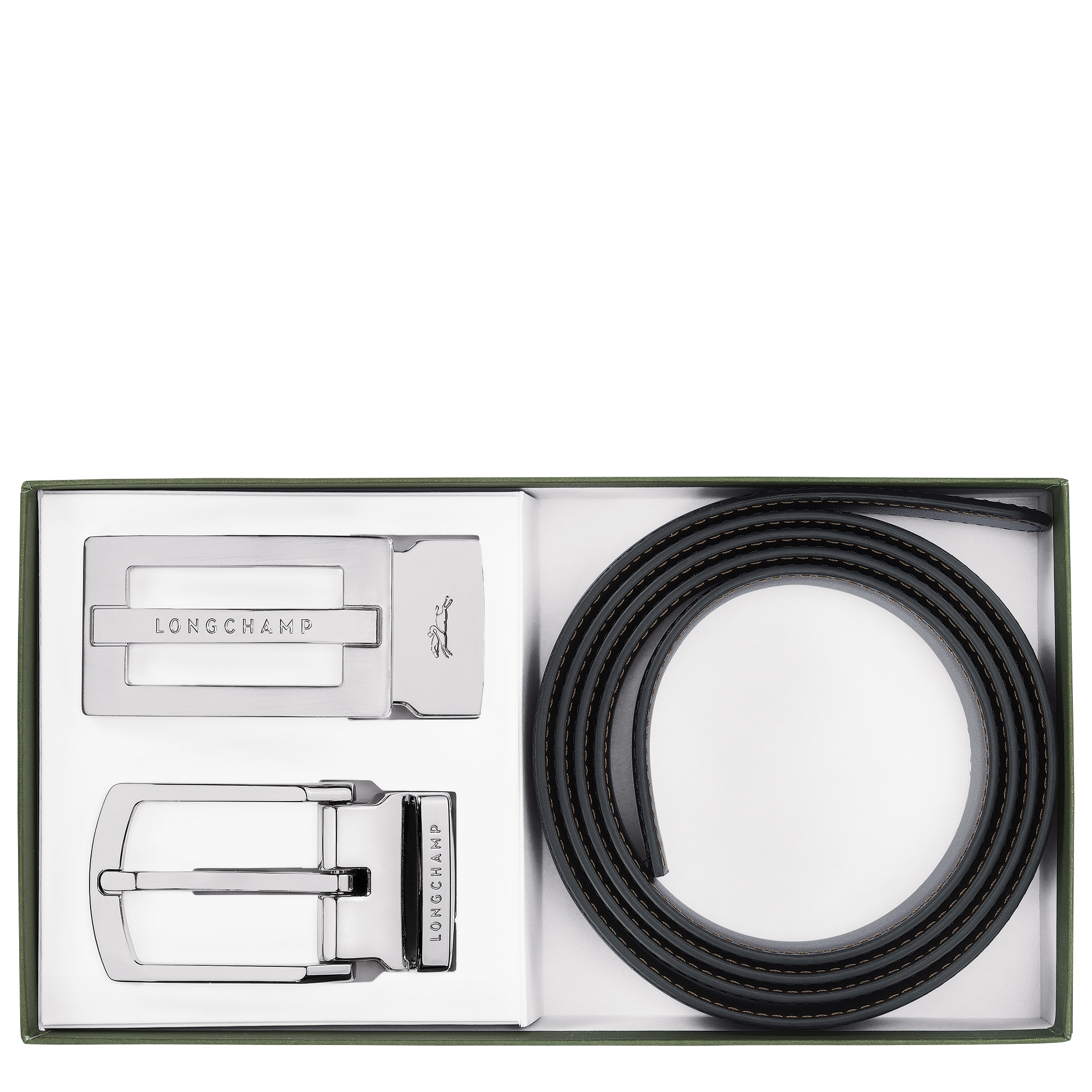 Delta Box Cinto para homem, Preto/Castanho mocha