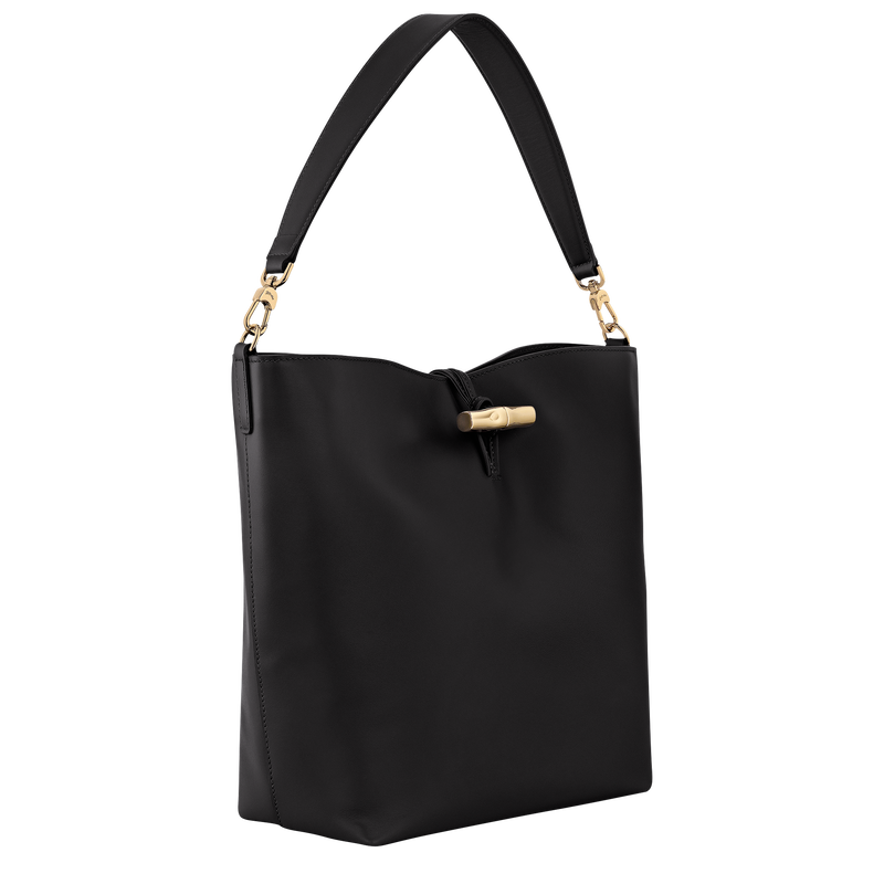 Le Roseau M Hobo bag , Black - Leather  - View 3 of  6
