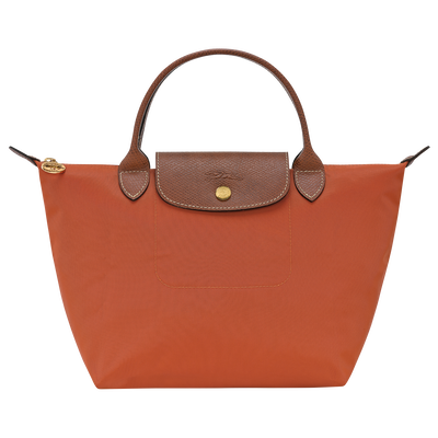 Le Pliage Original 手提包 S , 磚紅色 - 再生帆布