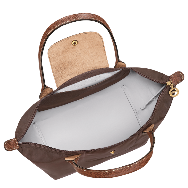 Le Pliage Original M Tote bag , Mocha - Recycled canvas  - View 4 of 6