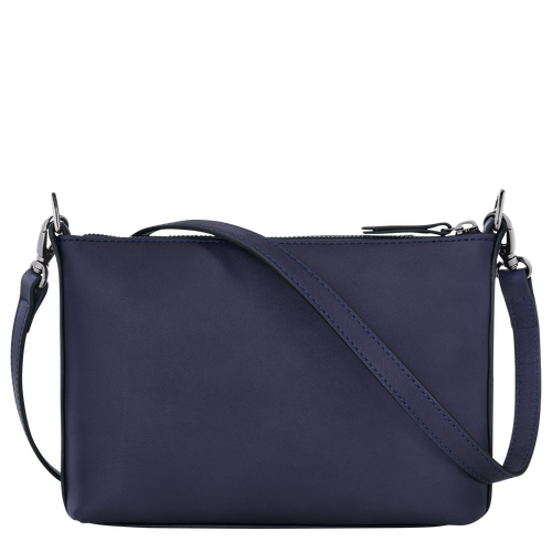 Longchamp 3D 斜背袋 S , 藍莓色 - 皮革 - 查看 4 4