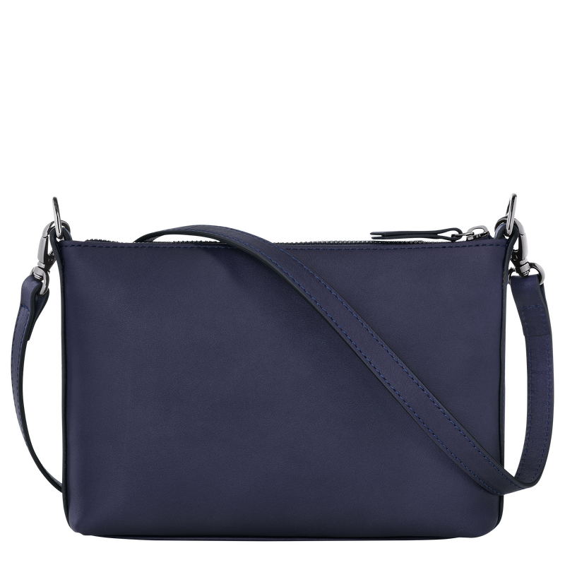 Longchamp 3D 斜背袋 S , 藍莓色 - 皮革  - 查看 4 4