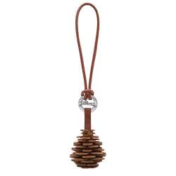 Key ring , Brown - Leather