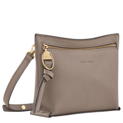Mailbox XS Crossbody bag , Taupe - Leather