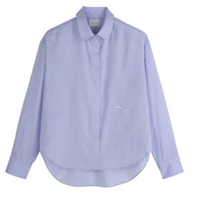 Shirt , Sky Blue - Chambray