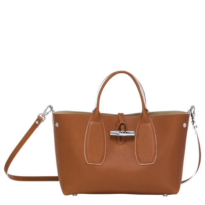 Top handle bag M Roseau Cognac (10058HQS504) Longchamp US