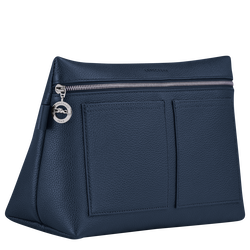 Le Foulonné Toiletry case , Navy - Leather