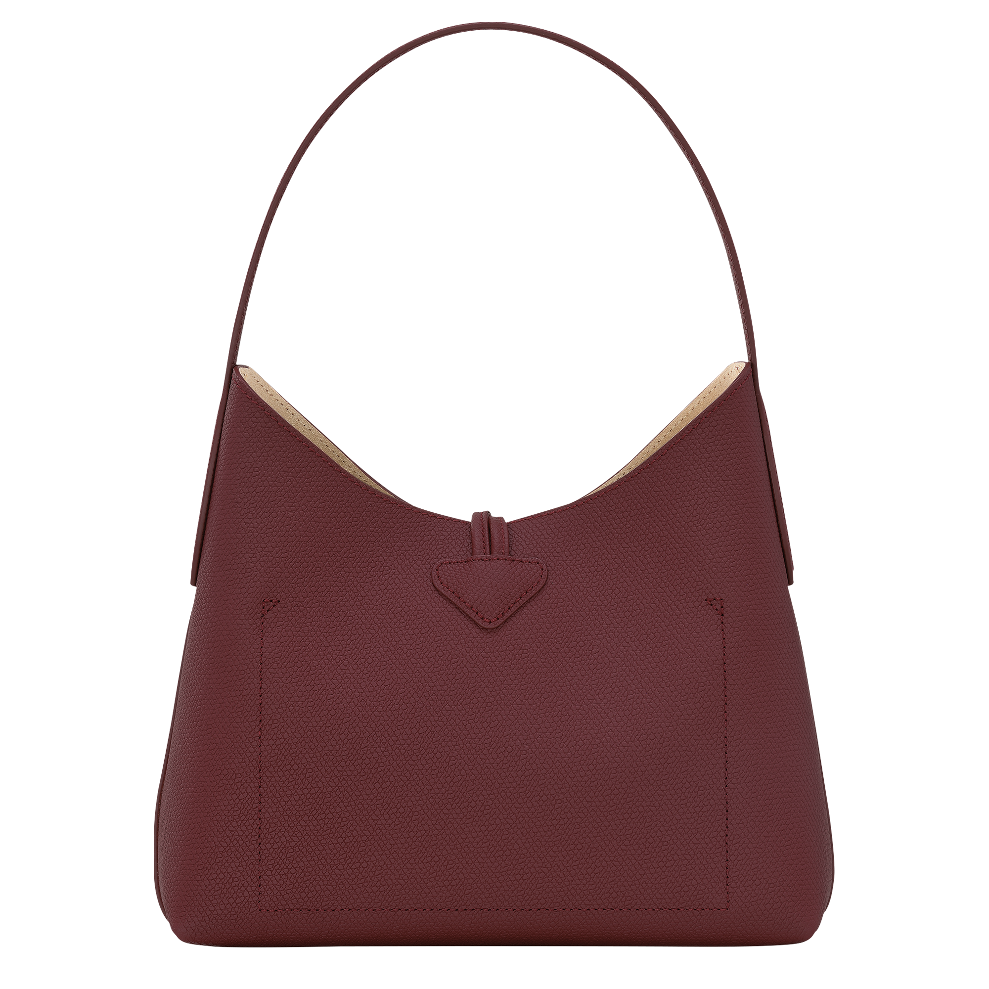 Roseau M Hobo bag Plum - Leather (10153HPN261)