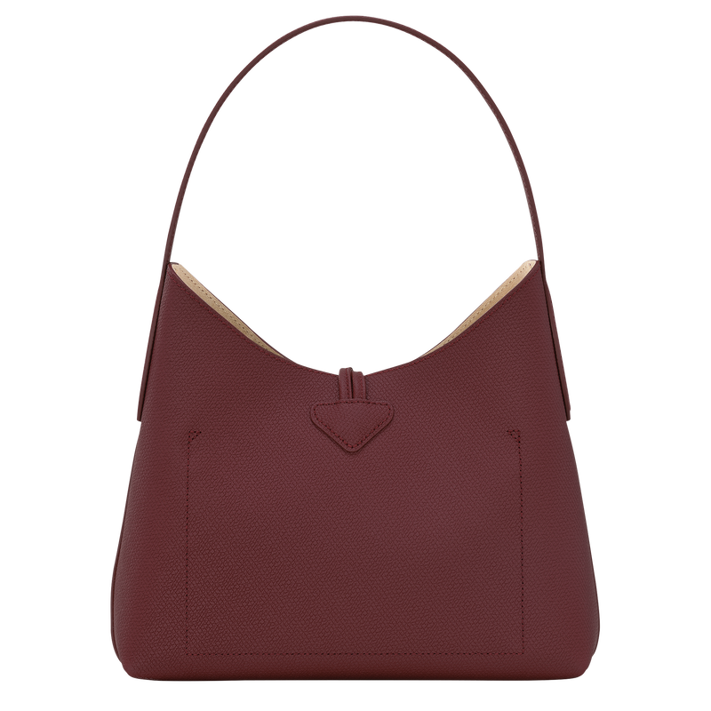 Longchamp Roseau M Plum Leather Bag