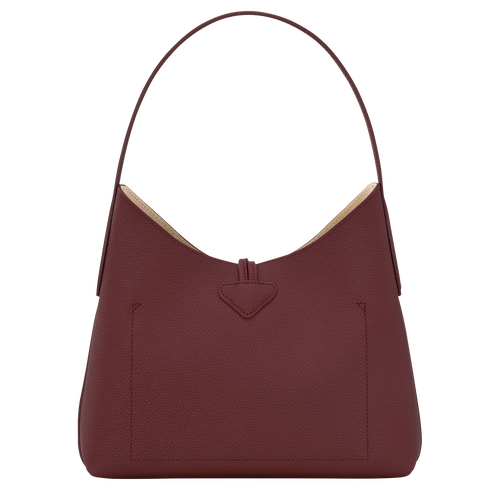 Roseau M Hobo bag , Plum - Leather - View 4 of  6