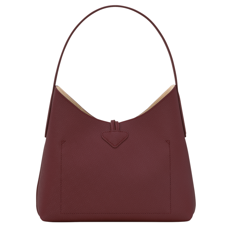 Roseau M Hobo bag , Plum - Leather  - View 4 of  6