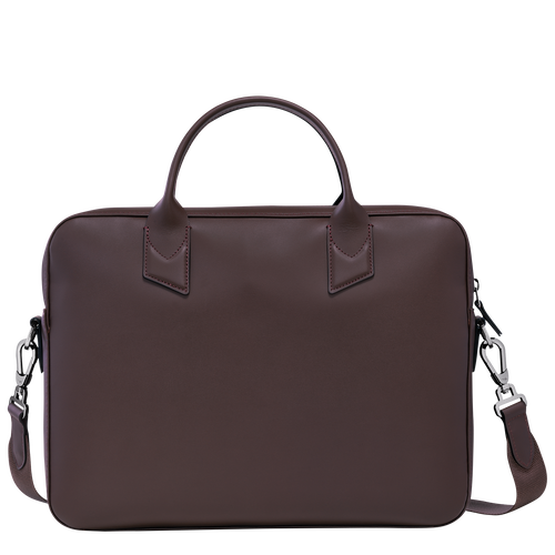 Longchamp sur Seine Briefcase Mocha - Leather | Longchamp US