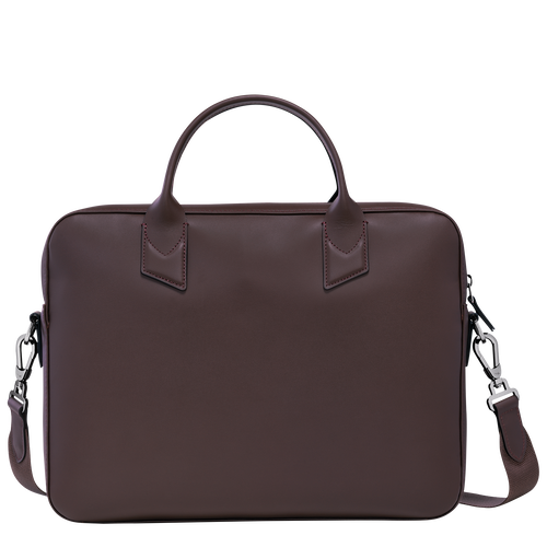 Longchamp sur Seine Briefcase , Mocha - Leather - View 4 of  4
