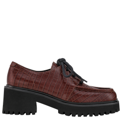 La Voyageuse Derby , Pomegranate - Leather