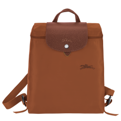 Le Pliage Green Rugzak M , Cognac - Gerecycled canvas