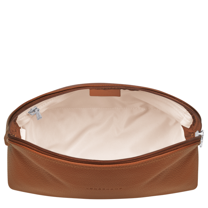 Le Foulonné Toiletry case, Caramel
