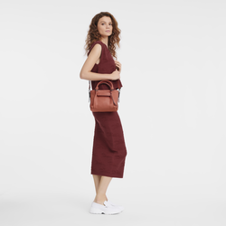 Handtasche S Longchamp 3D , Leder - Ockerbraun