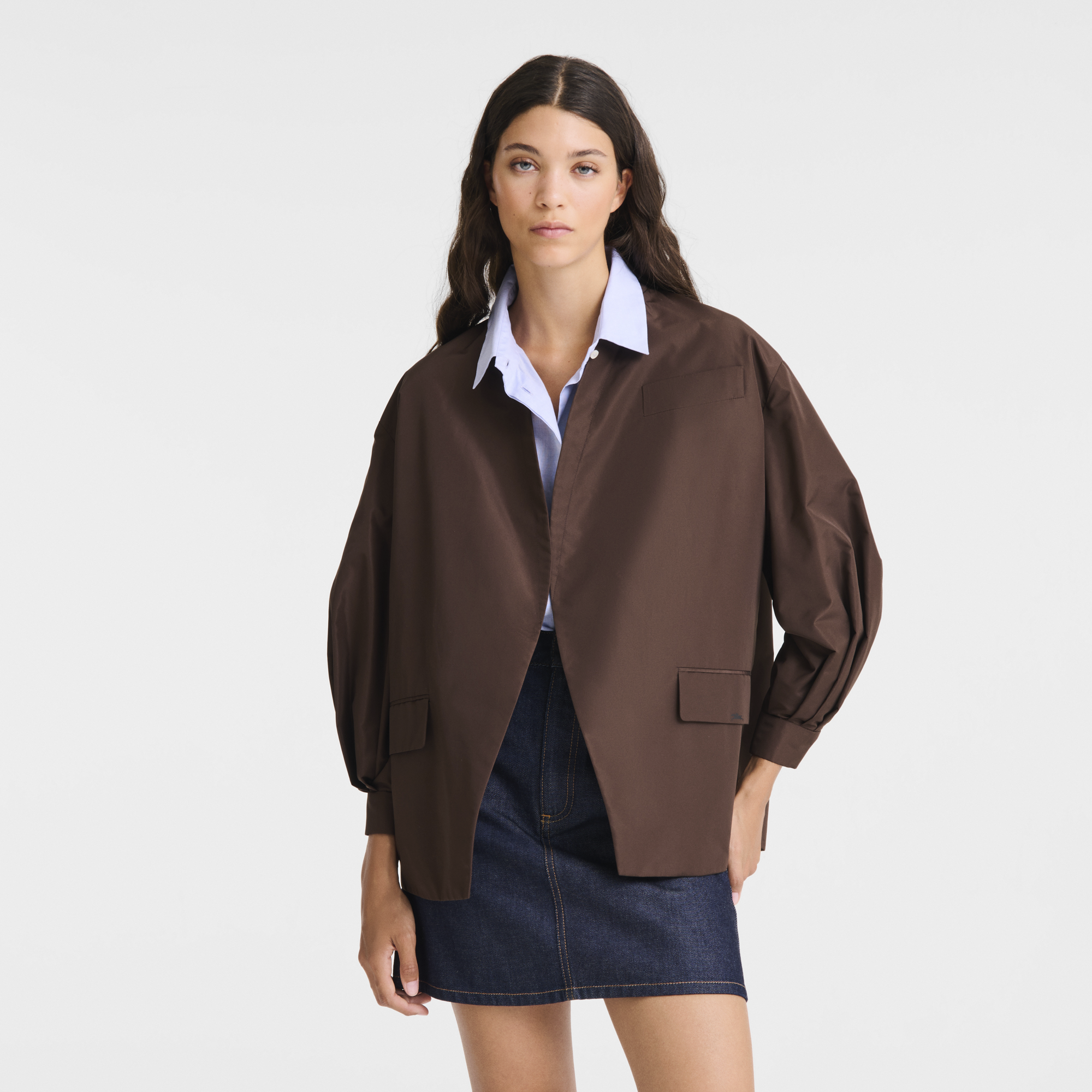 null Giacca kimono,  Moka