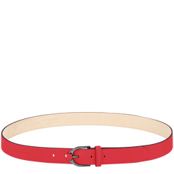 Longchamp 3D Ladies' belt , Red - Leather