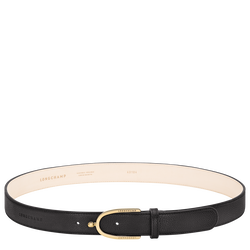 Le Foulonn&eacute; Ladies' belt , Black - Leather