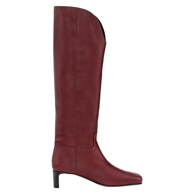 La Cavalière Heel boots, Pomegranate