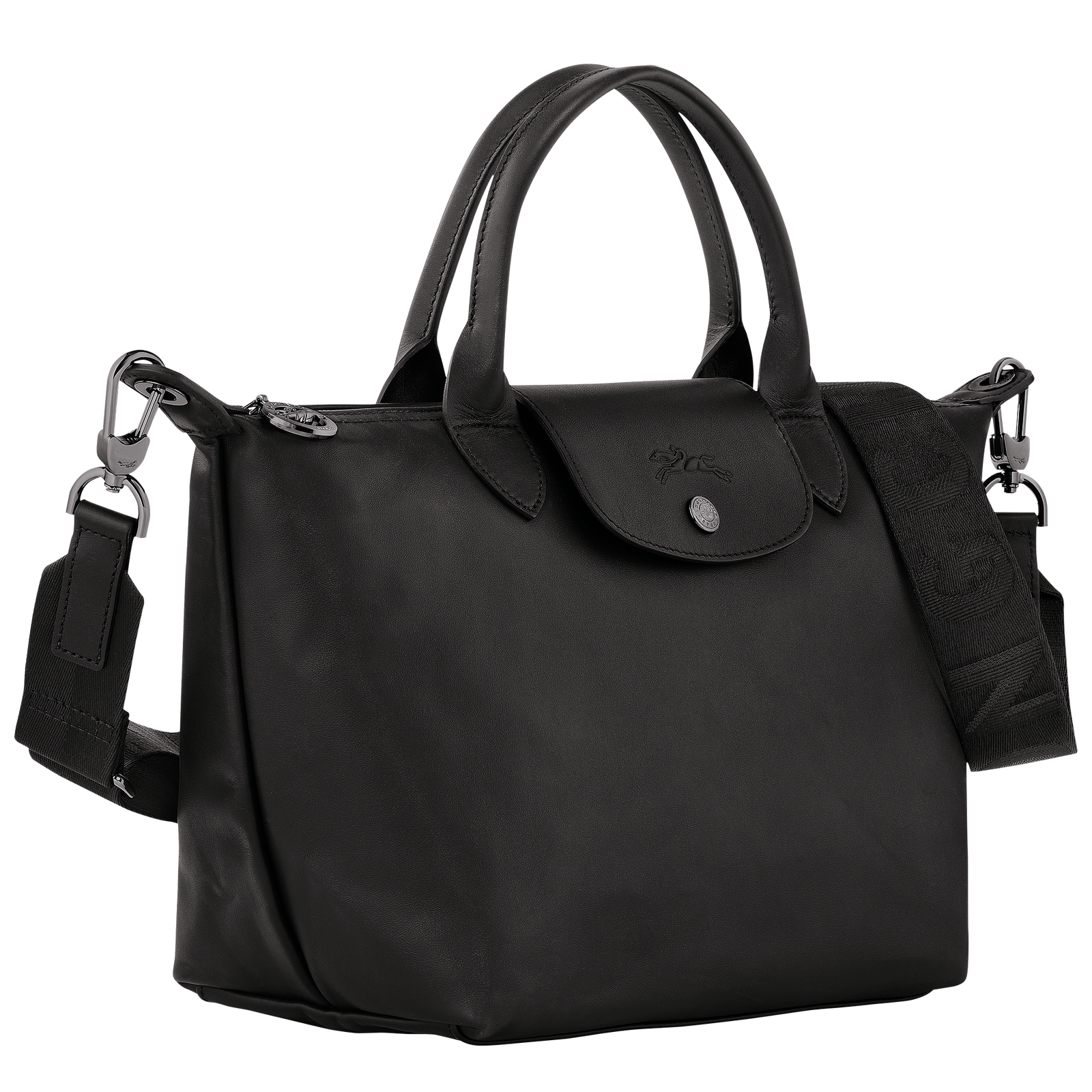 Le Pliage Xtra S Handbag Black Leather Longchamp GB