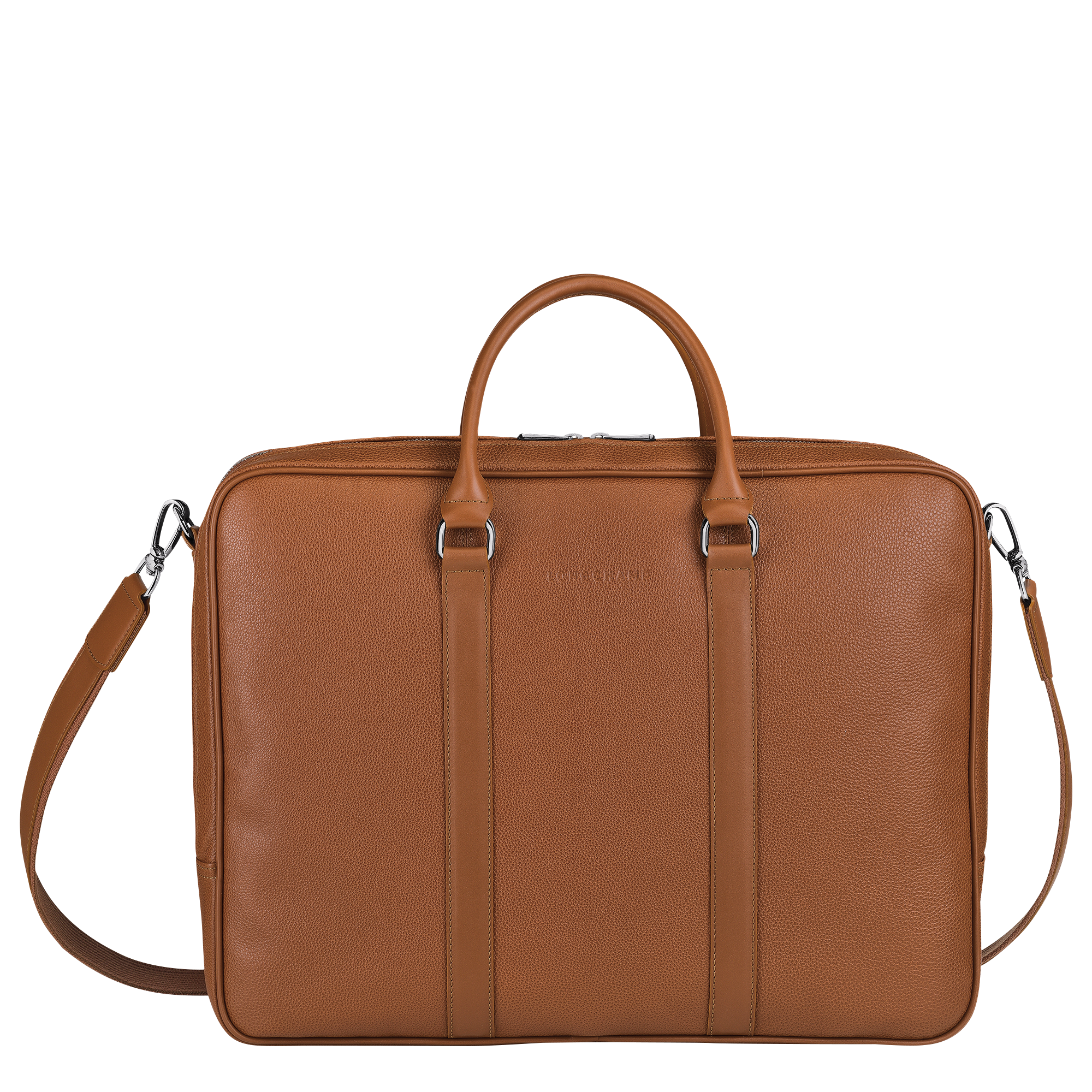 Le Foulonné Briefcase L, Caramel