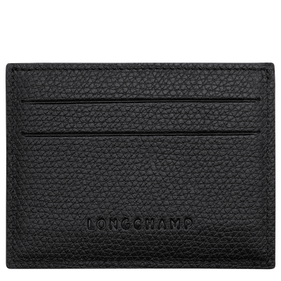 Porte-cartes Le Roseau , Cuir - Noir